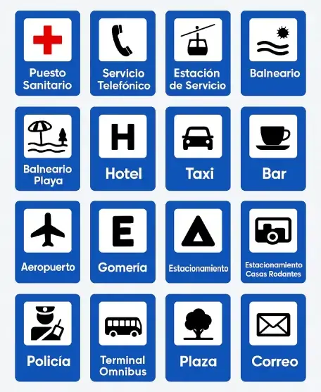 Señales de tránsito informativas