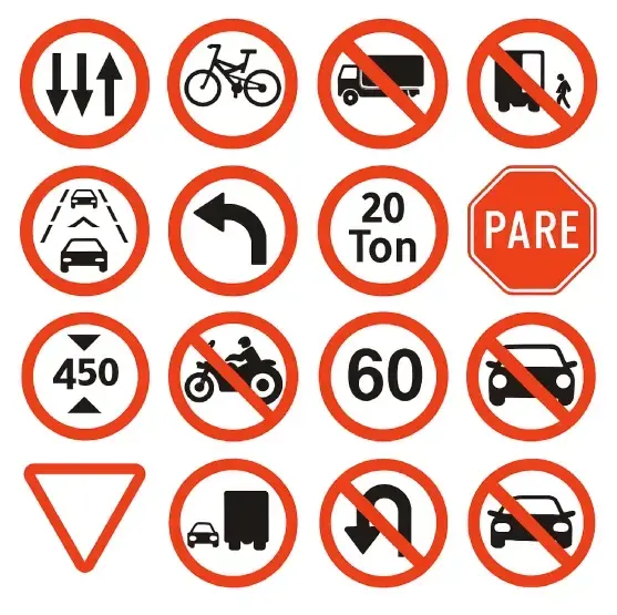 Señales de tránsito reglamentarias